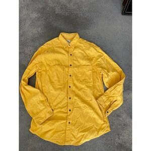 Gap Mens Button Down Dress Shirt Vintage Yellow Size Medium